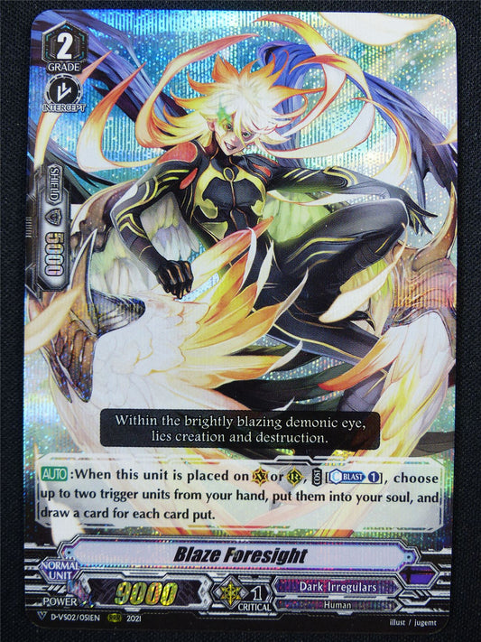 Blaze Foresight D-VS02 RRR - Vanguard Card #26B