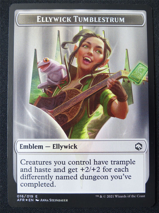 Ellywick Tumblestrum Emblem Token Foil - AFR - Mtg Card #295