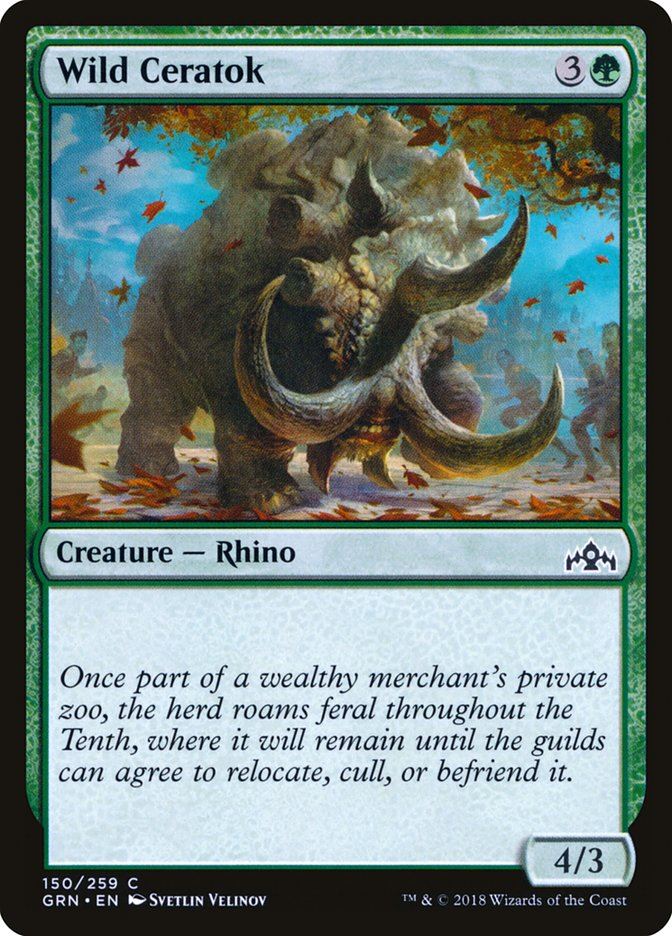 Wild Ceratok - Guilds of Ravnica grn