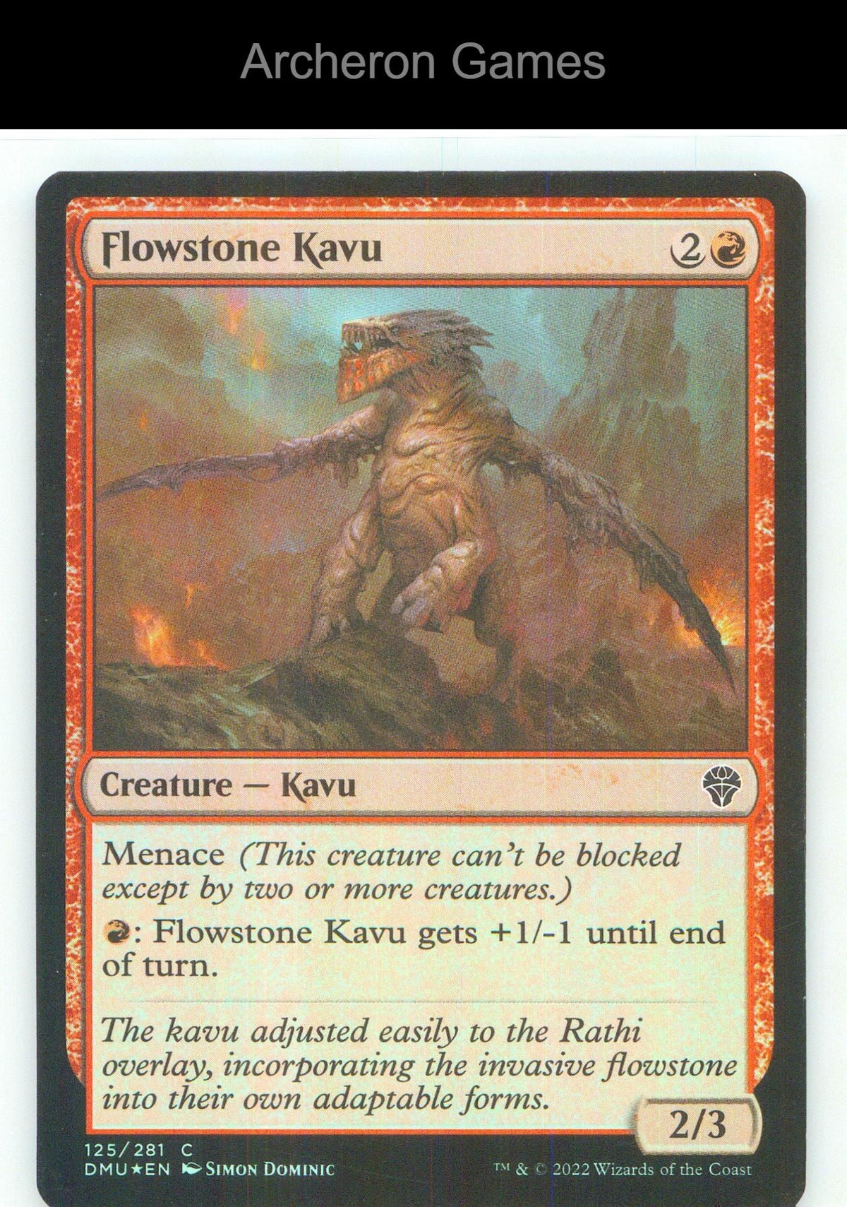 Flowstone Kavu DMU 125 C MTG Card NM/EX+ Foil