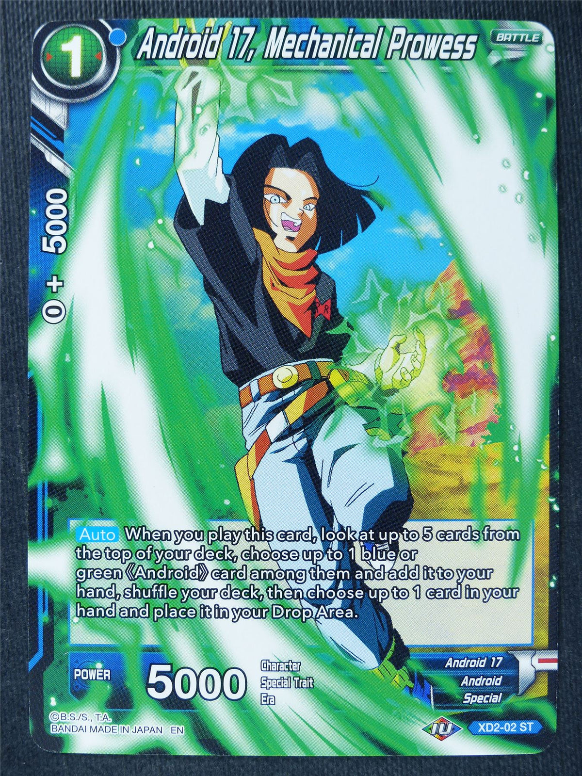 Android 17 Mechanical Prowess - Dragon Ball Super Cards #W4