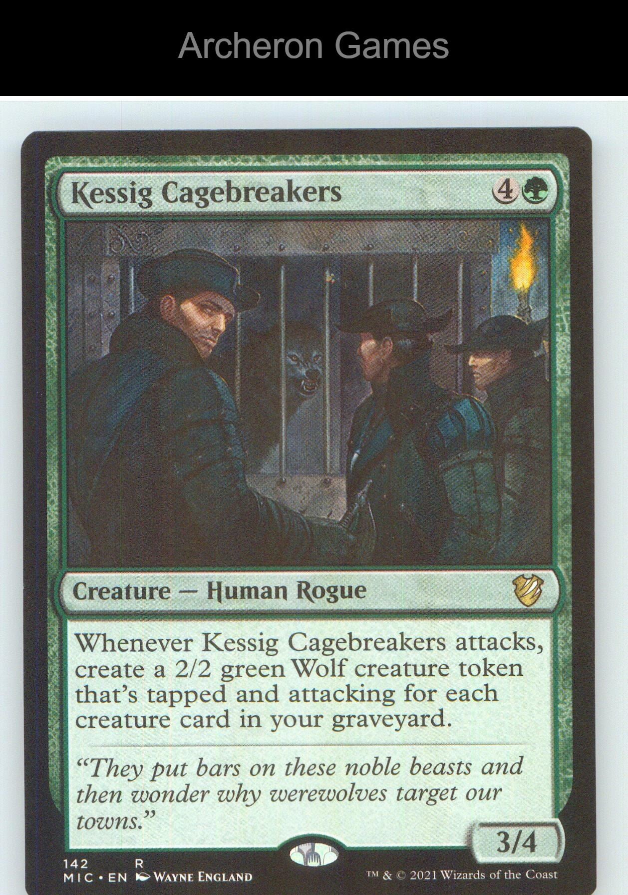 Kessig Cagebreakers MIC 142 R MTG Card NM/EX+