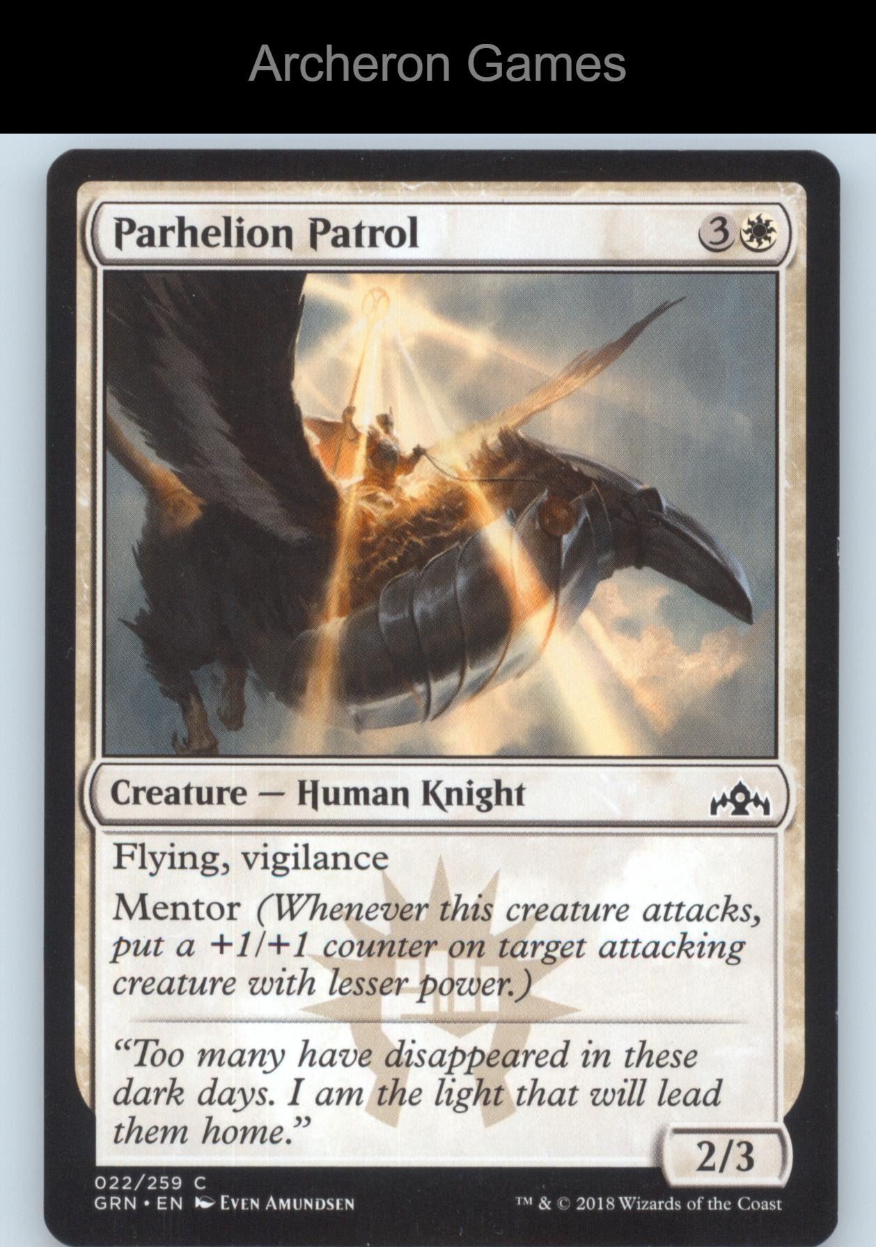 Parhelion Patrol 22 C MTG Card Guilds of Ravnica
