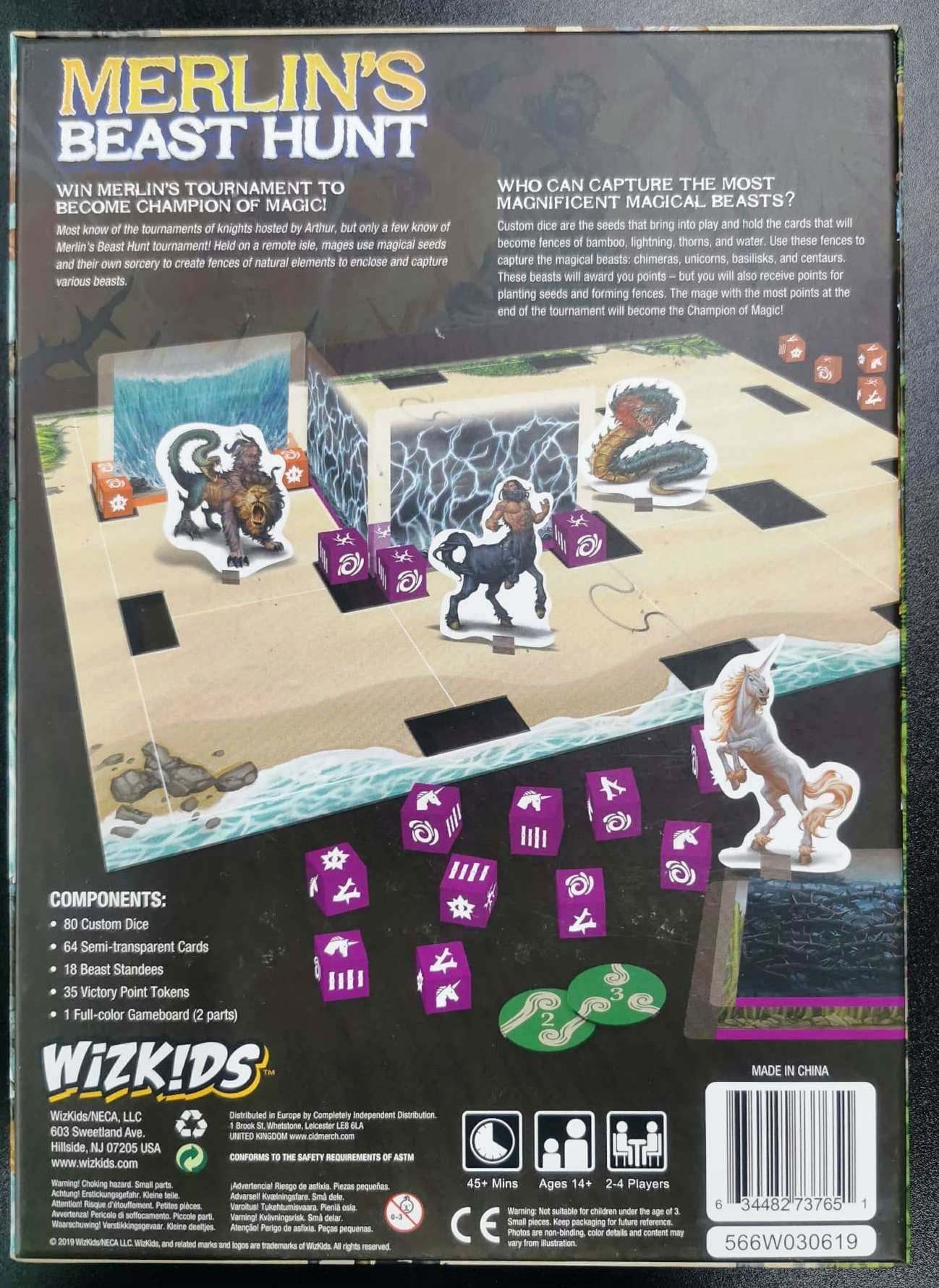 Merlin's Beast Hunt - Board Game #6WZ