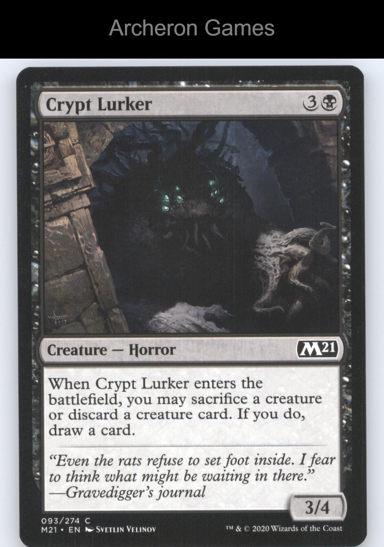 Crypt Lurker 93 C MTG Card Core Set 2021