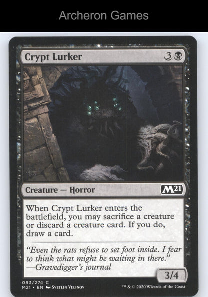 Crypt Lurker 93 C MTG Card Core Set 2021