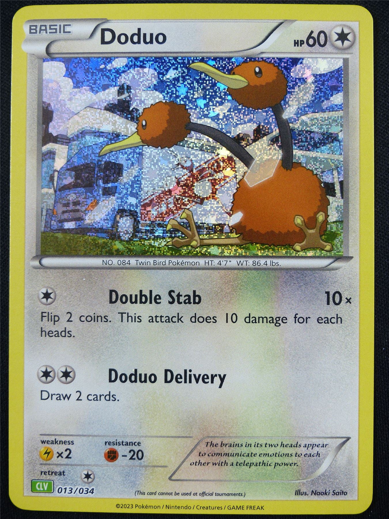 Doduo 013/034 Holo CLV - Classic Pokemon Card #4BJ