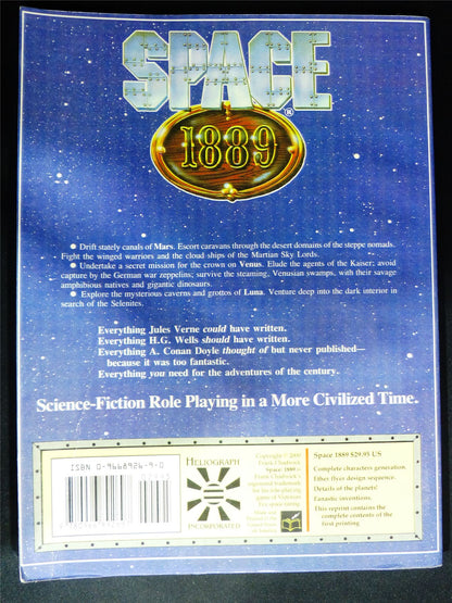 Space 1889 Roleplaying in a more Civilized Time - Roleplay Softback #2V5