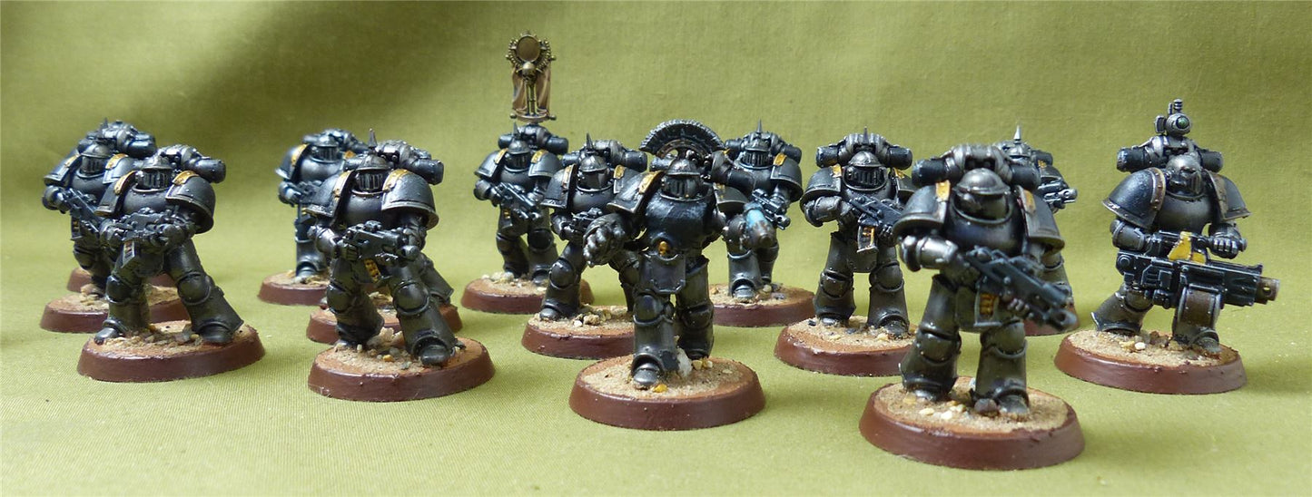 MKIII Tactical Squad set of 15 painted - Iron Hands - Warhammer Horus Heresy #9HA