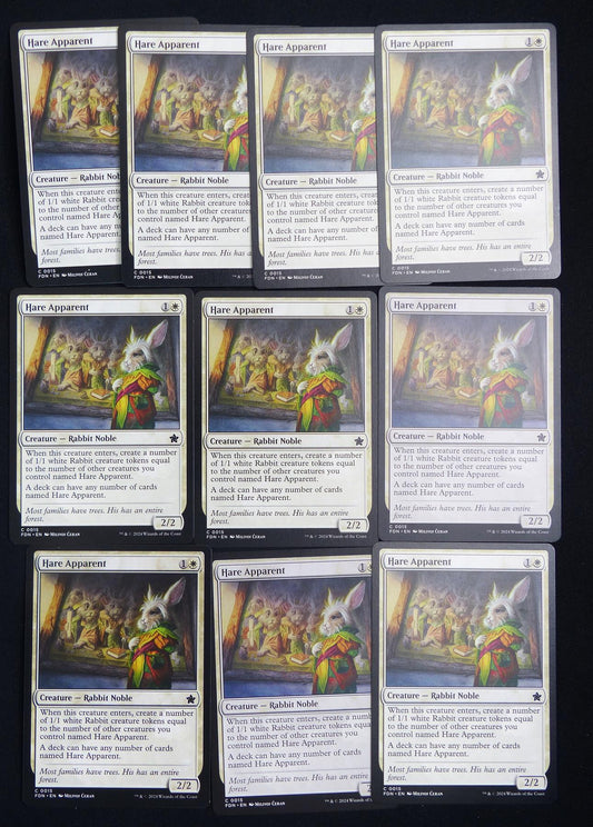 Hare Apparent x 10 - FDN - Mtg Card