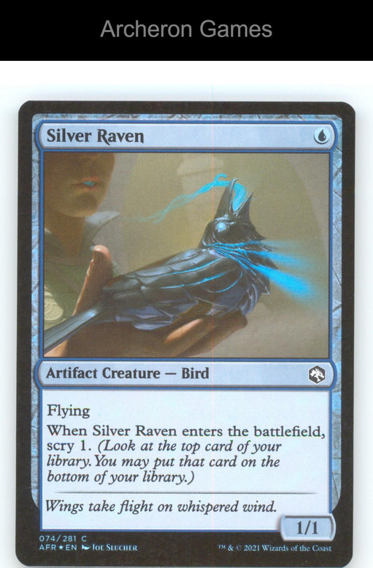 Silver Raven AFR 74 C MTG Card Adventures in the Forgotten Realms Foil