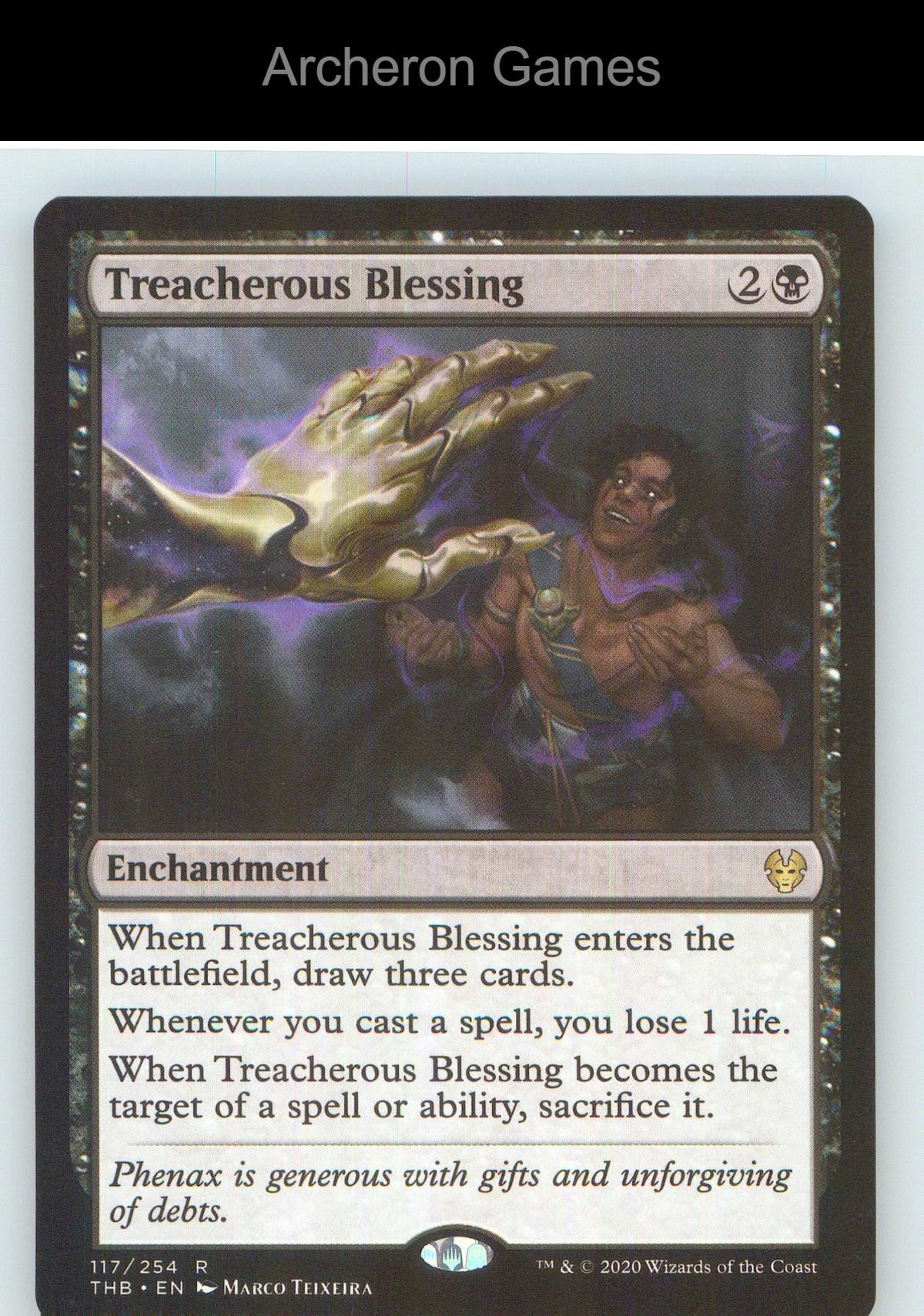 Treacherous Blessing THB 117 R MTG Card NM/EX+