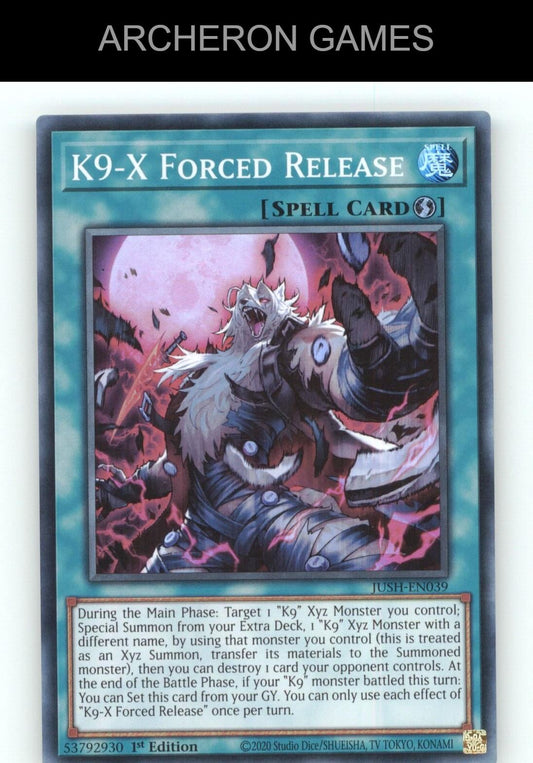 K9-X Forced Release SR YUGIOH Card