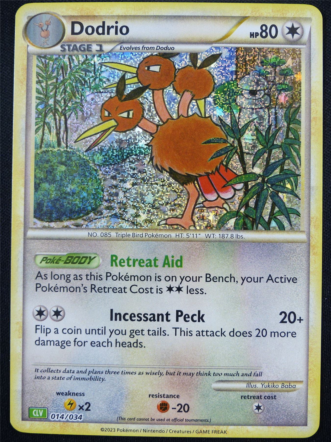 Dodrio 014/034 Holo CLV - Classic Pokemon Card #4BK