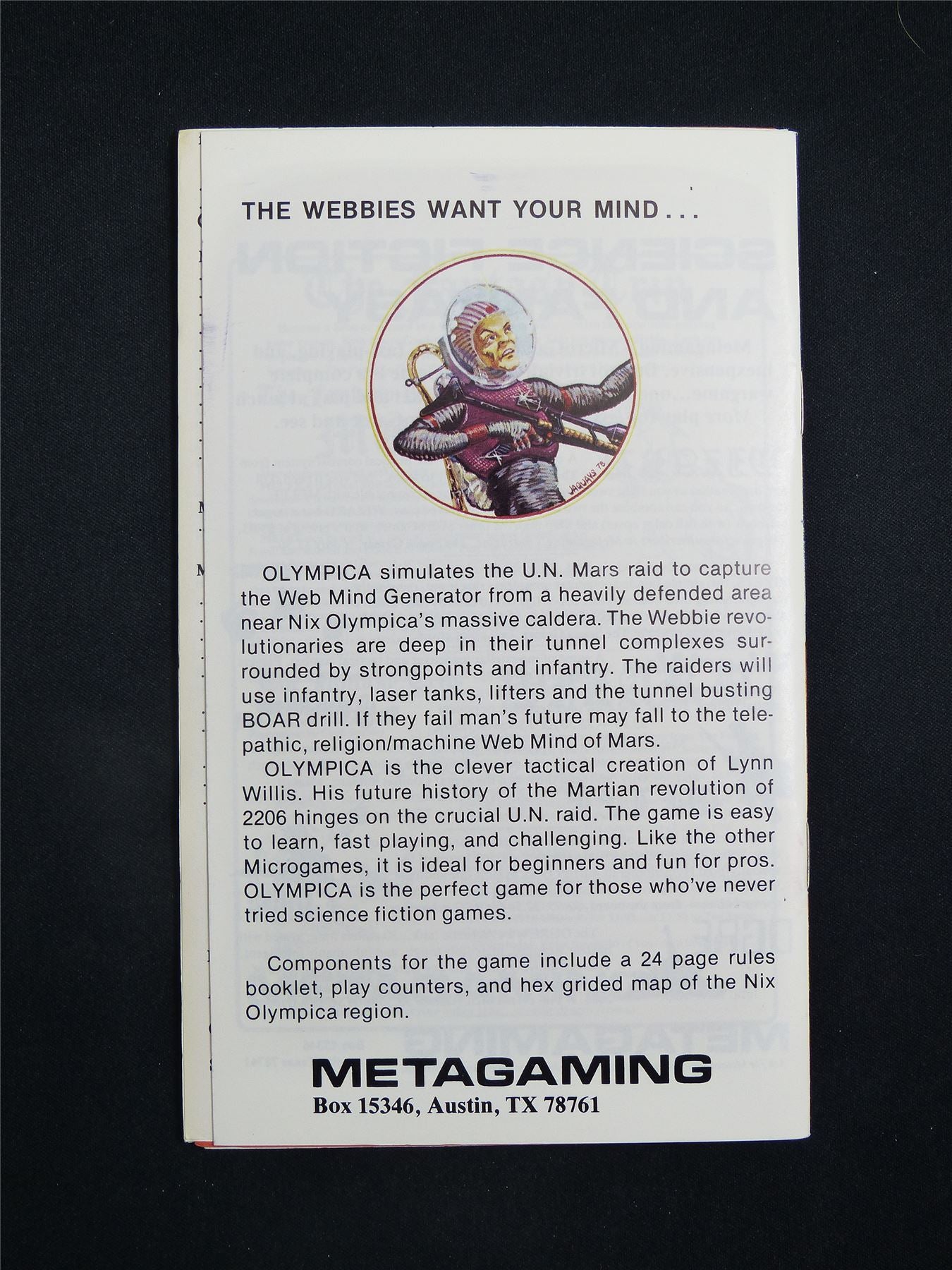 Olympica Microgame 7 Booklet - Metagaming Rulebook Booklet #2VS