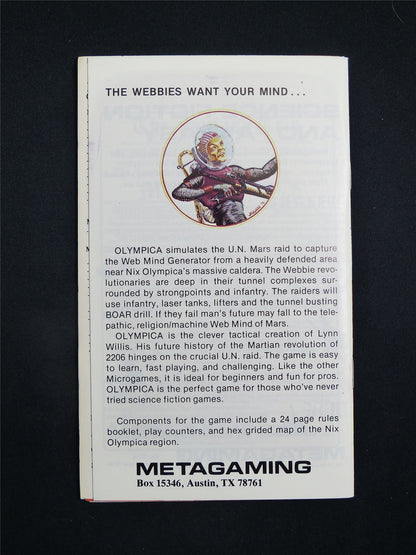 Olympica Microgame 7 Booklet - Metagaming Rulebook Booklet #2VS