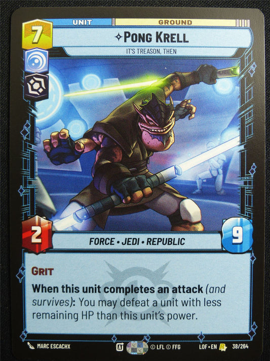 Pong Krell 38/264 - Star Wars Unlimited Card #4UW