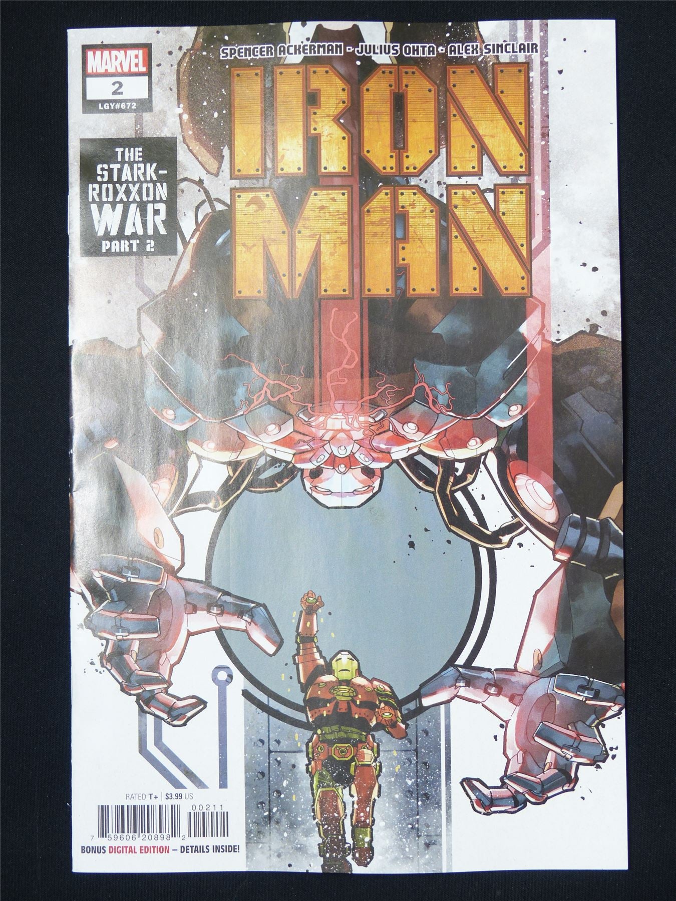 IRON Man #2 - B&B Jan 2025 Marvel Comic #4LQ