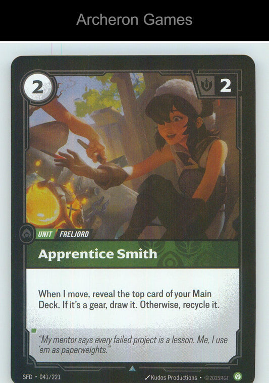 Apprentice Smith SFD 041/221 UC Spiritforged Riftbound Card