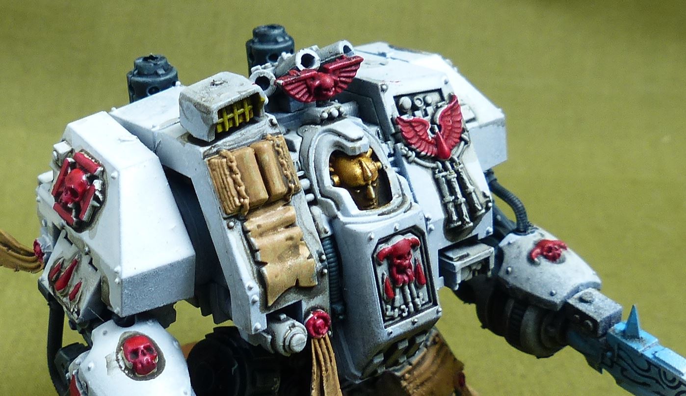 Librarian Dreadnought painted - White Scars - Warhammer 40K #4PI