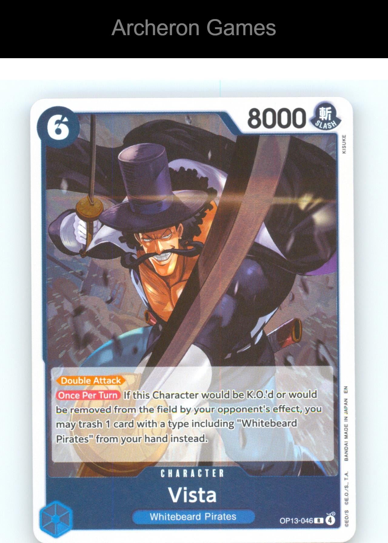 Vista OP13-046 R One Piece Card NM/EX+ Foil