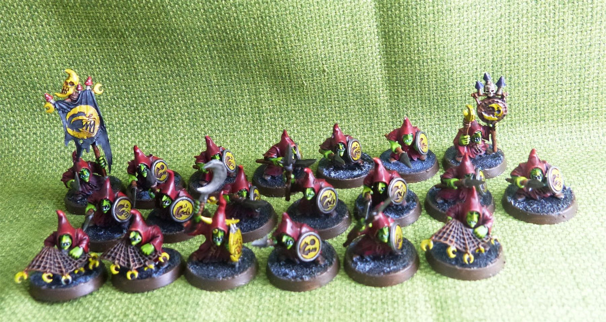 Gloomspite Gitz - Moonclan Stabbas ( Night Goblin) 20 Figures Painted - Warhammer AoS 40k #BC