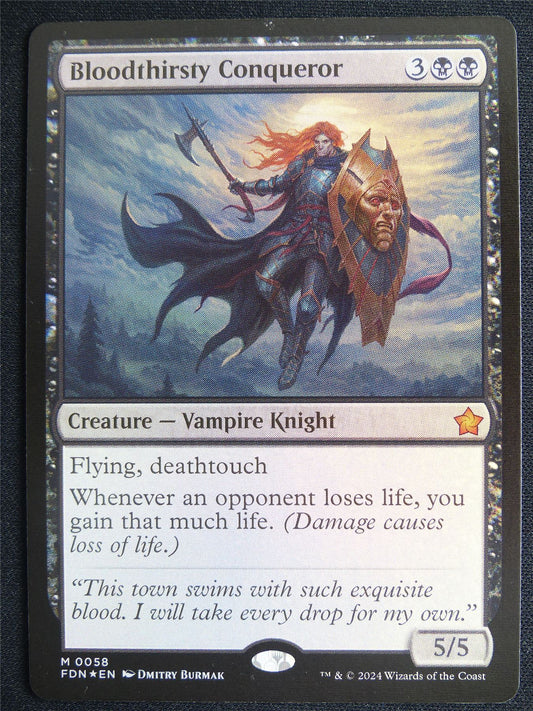 Bloodthirsty Conqueror Foil - FDN - Mtg Card #4LV