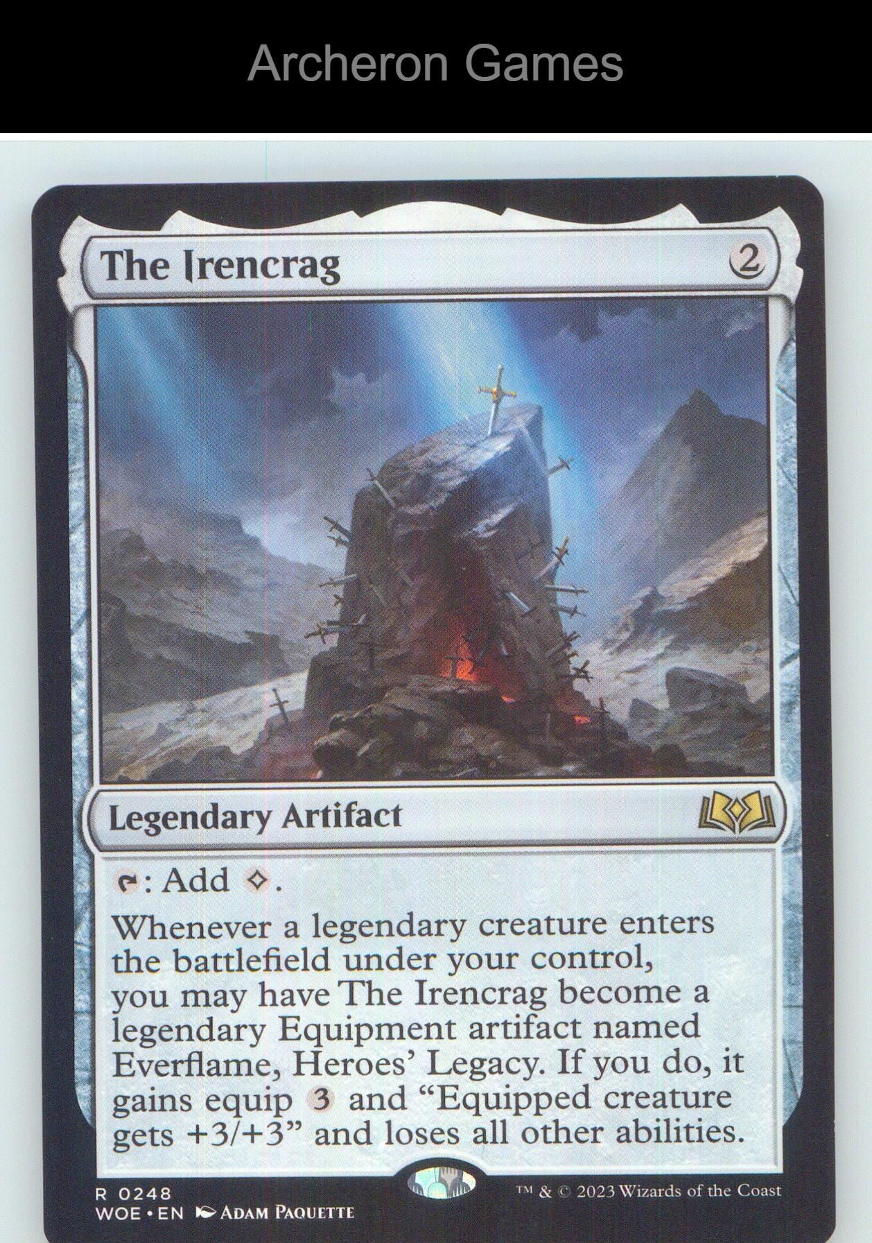 The Irencrag WOE 248 R MTG Card NM/EX+
