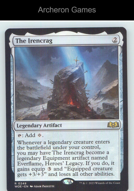 The Irencrag WOE 248 R MTG Card NM/EX+