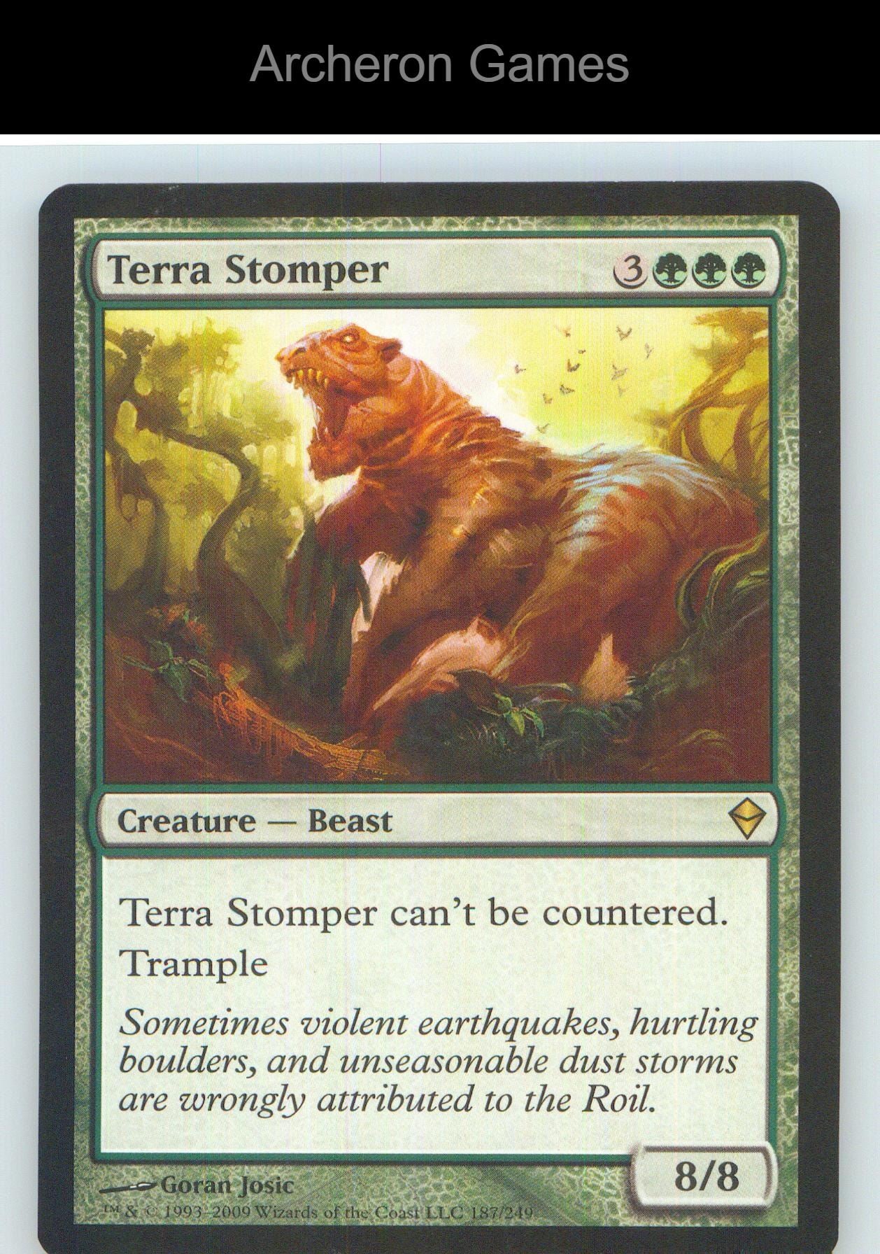 Terra Stomper ZEN 187 R MTG Card NM/EX+
