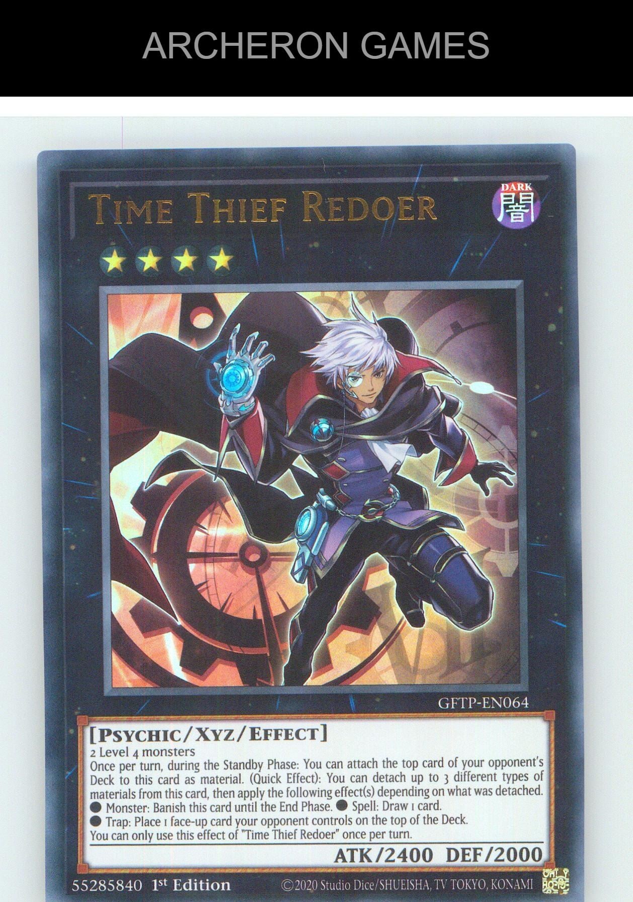 Time Thief Redoer UR YUGIOH Card 1st Edition