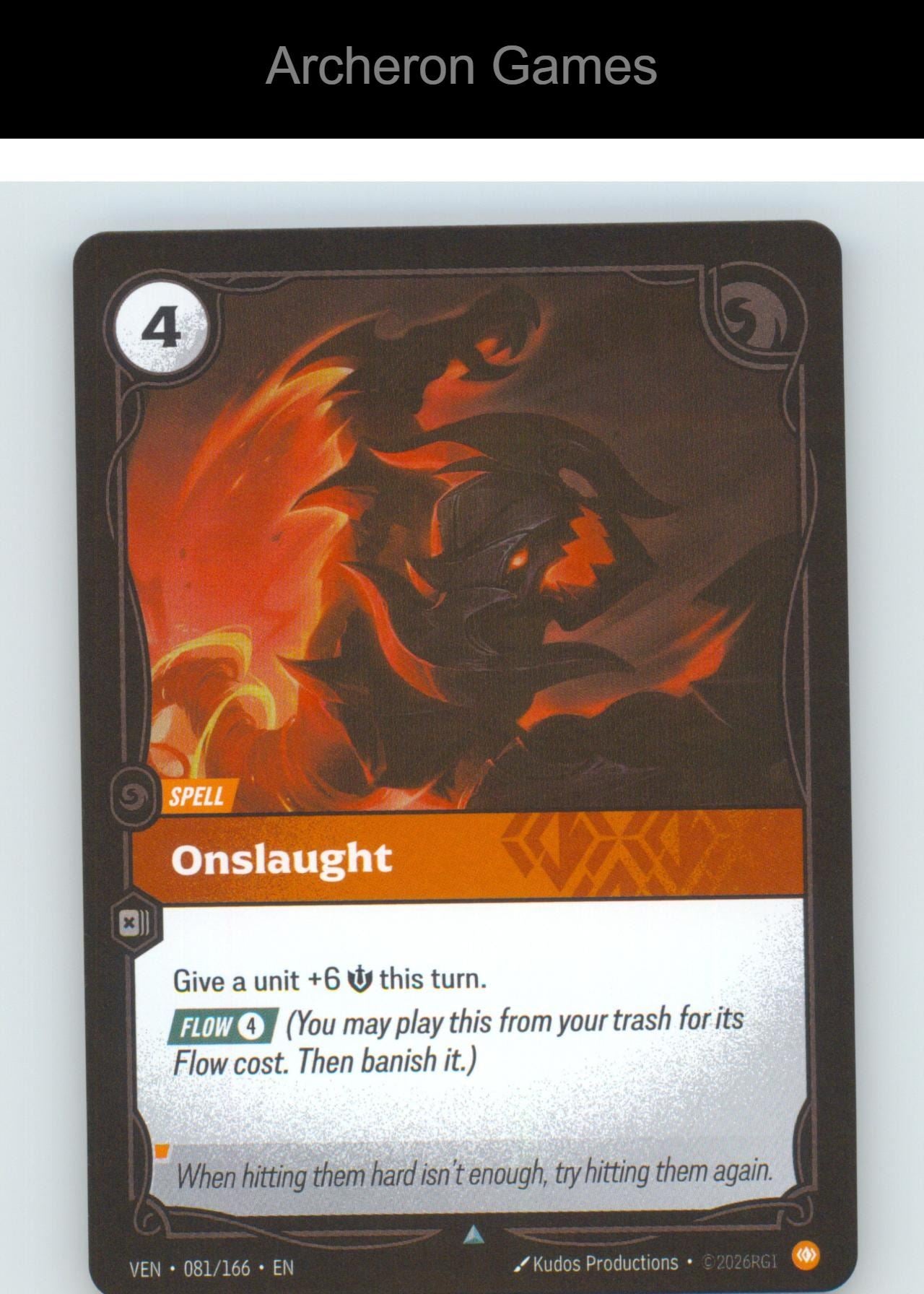 Onslaught VEN 081/166 UC Vendetta Riftbound Card Foil