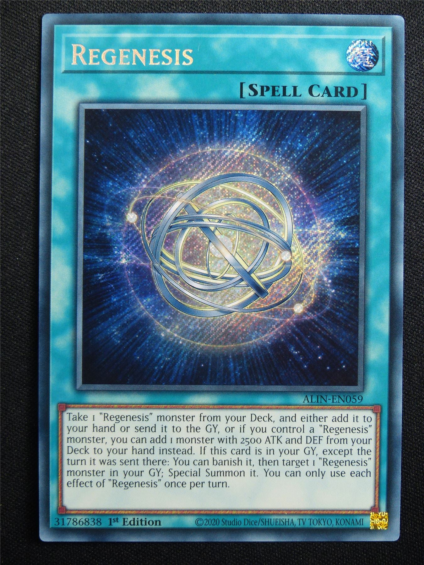 Regenesis ALIN Secret Rare - 1st ed Yugoioh Card #31E