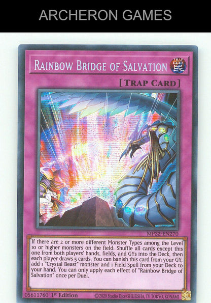 Rainbow Bridge of Salvation SEC YUGIOH Card