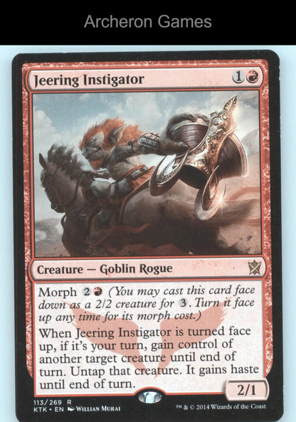 Jeering Instigator 113 R MTG Card Khans of Tarkir