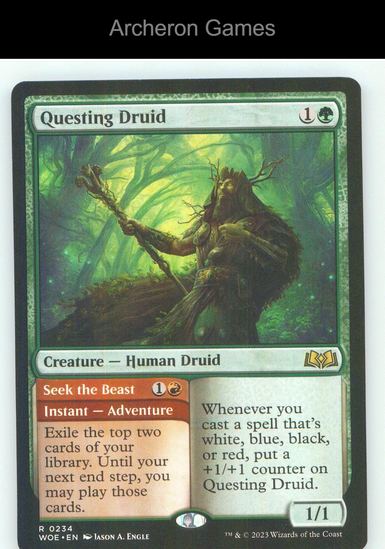 Questing Druid WOE 234 R MTG Card NM/EX+
