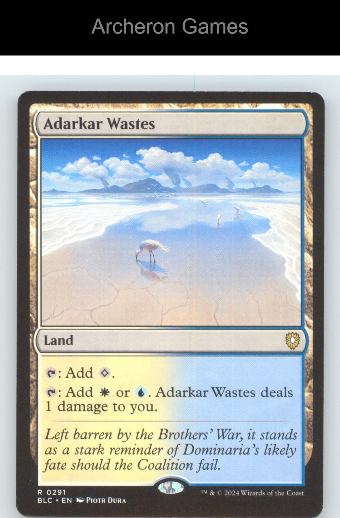 Adarkar Wastes BLC 291 R MTG Card NM/EX+