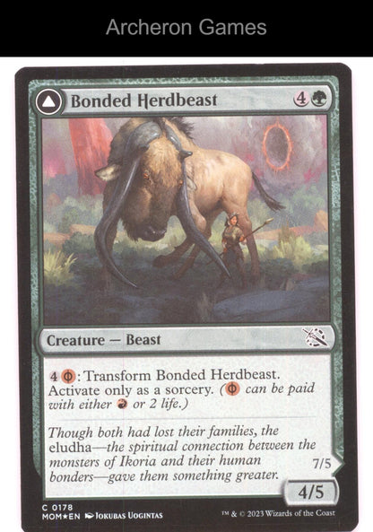 Bonded Herdbeast 178 C MTG Card March of the Machine