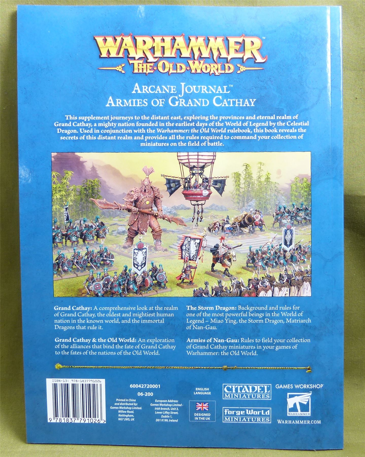 Armies of the Grand Cathay Arcane Journal Softback - Warhammer Old World #H7