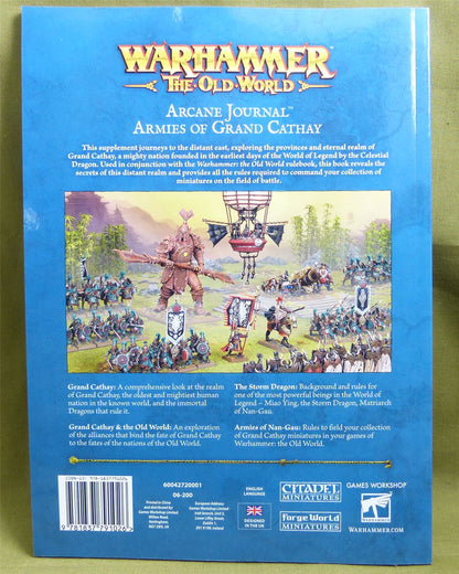Armies of the Grand Cathay Arcane Journal Softback - Warhammer Old World #H7