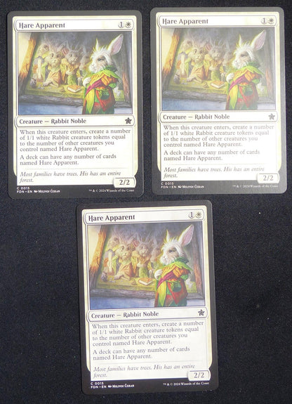 Hare Apparent x 10 - FDN - Mtg Card