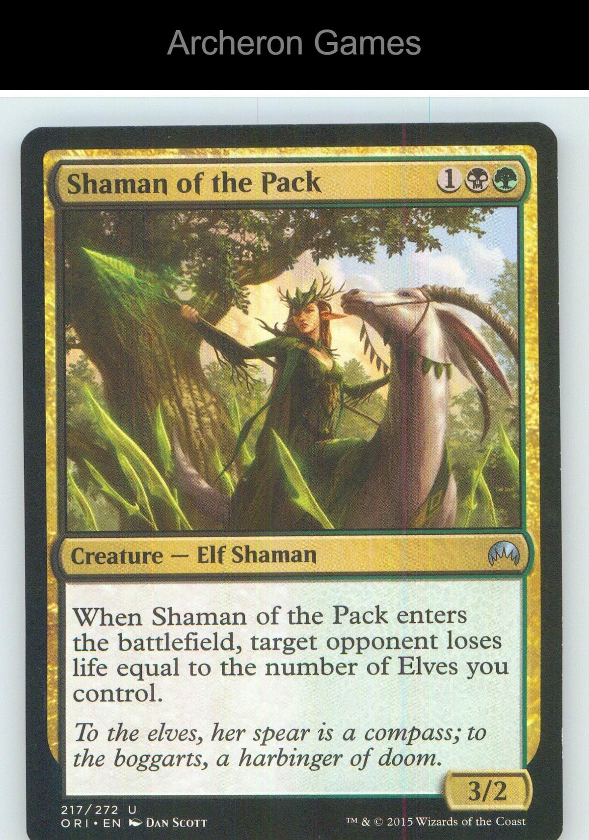 Shaman of the Pack ORI 217 UC MTG Card NM/EX+