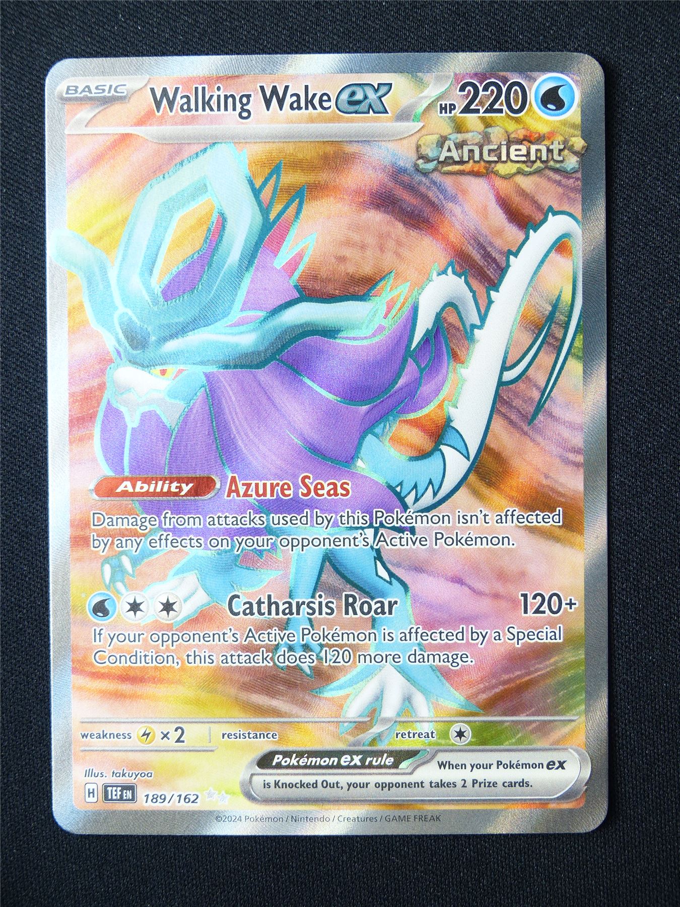 Walking Wake EX 189/162 Textured Holo - Pokemon Card #5TM