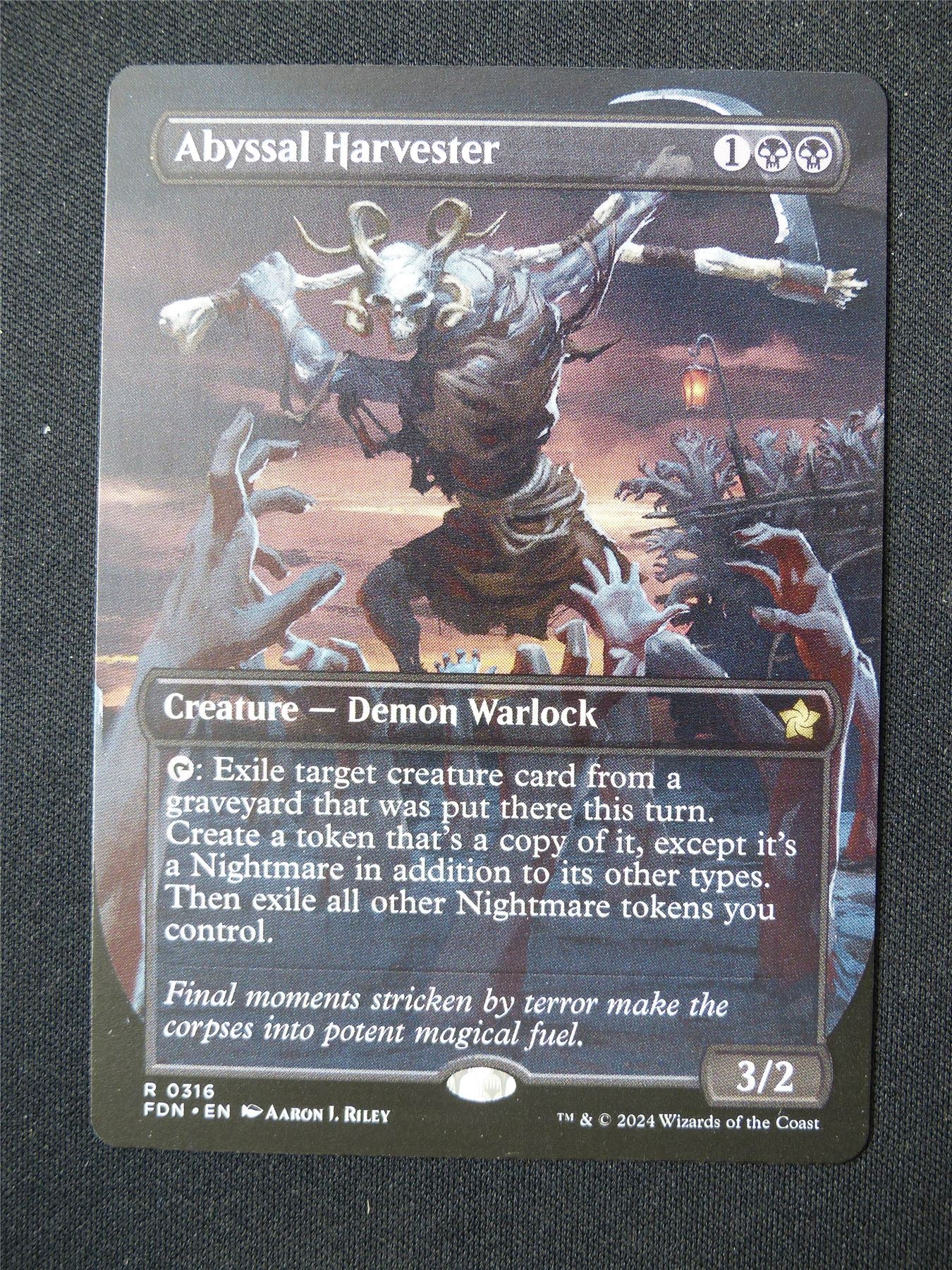 Abyssal Harvester Borderless - FDN - Mtg Card #2J
