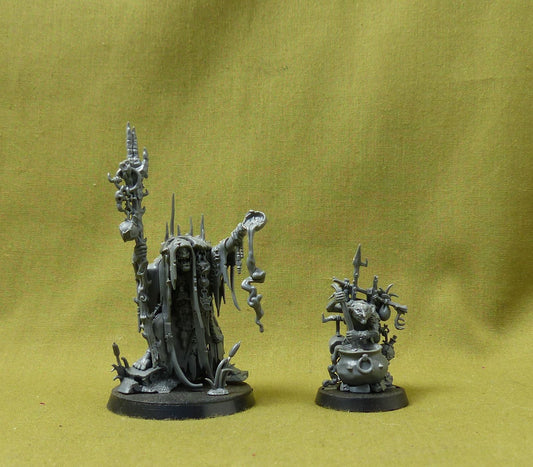 Swampcalla Shaman with Pot-grot - Orruk Warclans - Warhammer AoS #8J