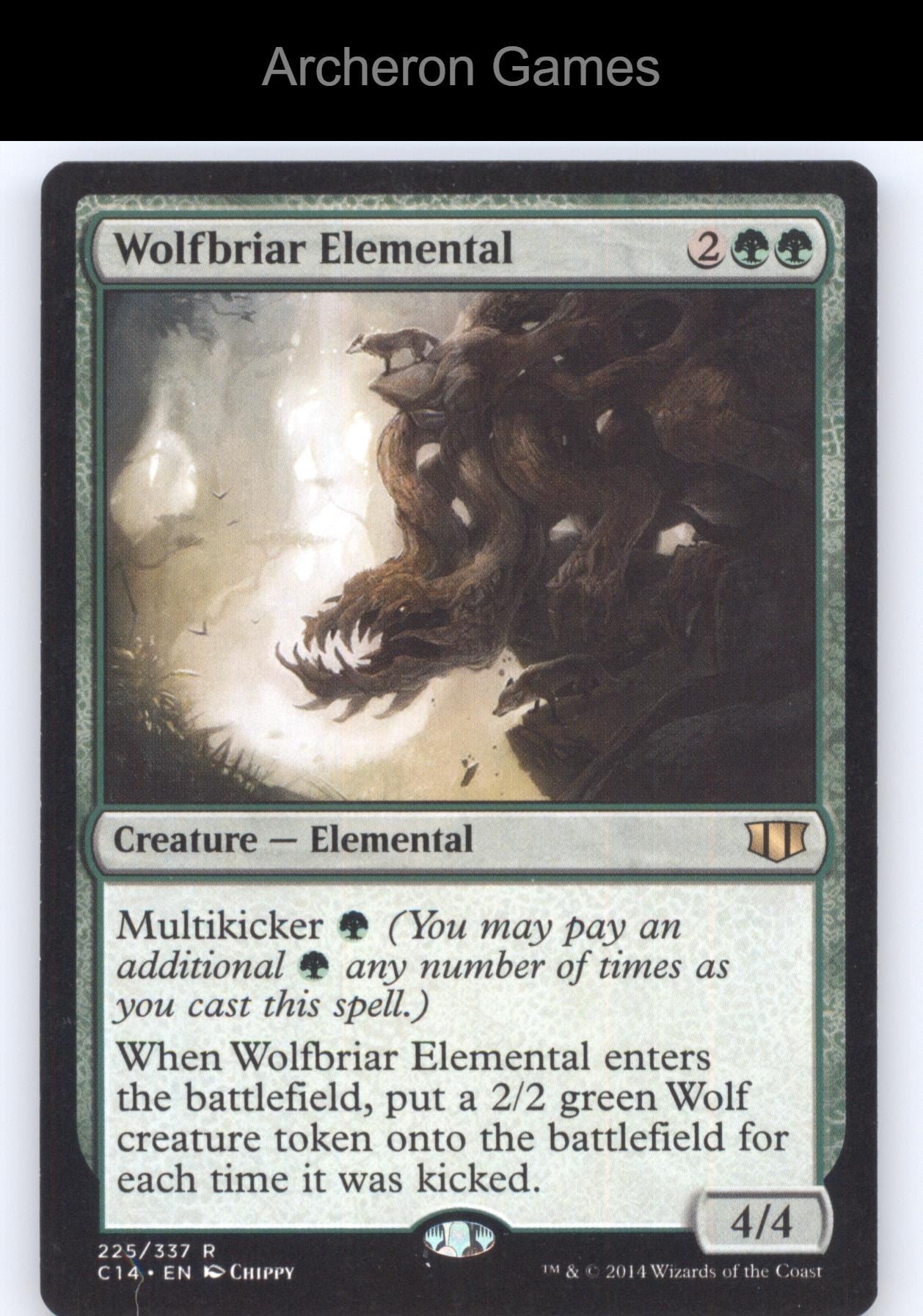 Wolfbriar Elemental 225 R MTG Card Commander 2014