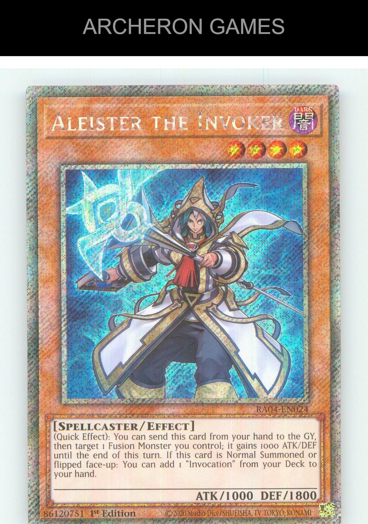 Aleister the Invoker (Alternate Art) (Platinum Secret Rare) YUGIOH 1st Edition
