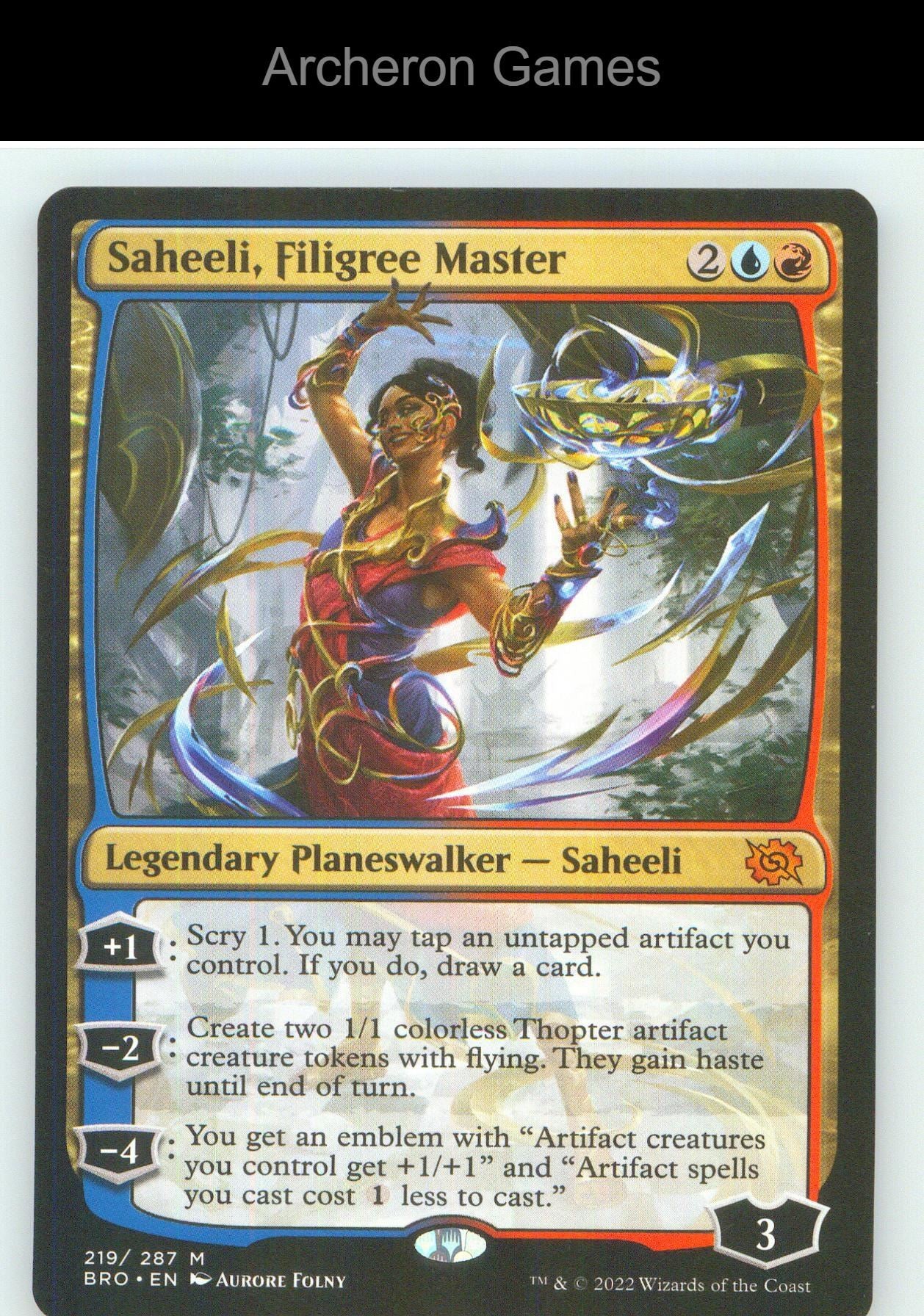 Saheeli, Filigree Master BRO 219 Mythic MTG Card NM/EX+