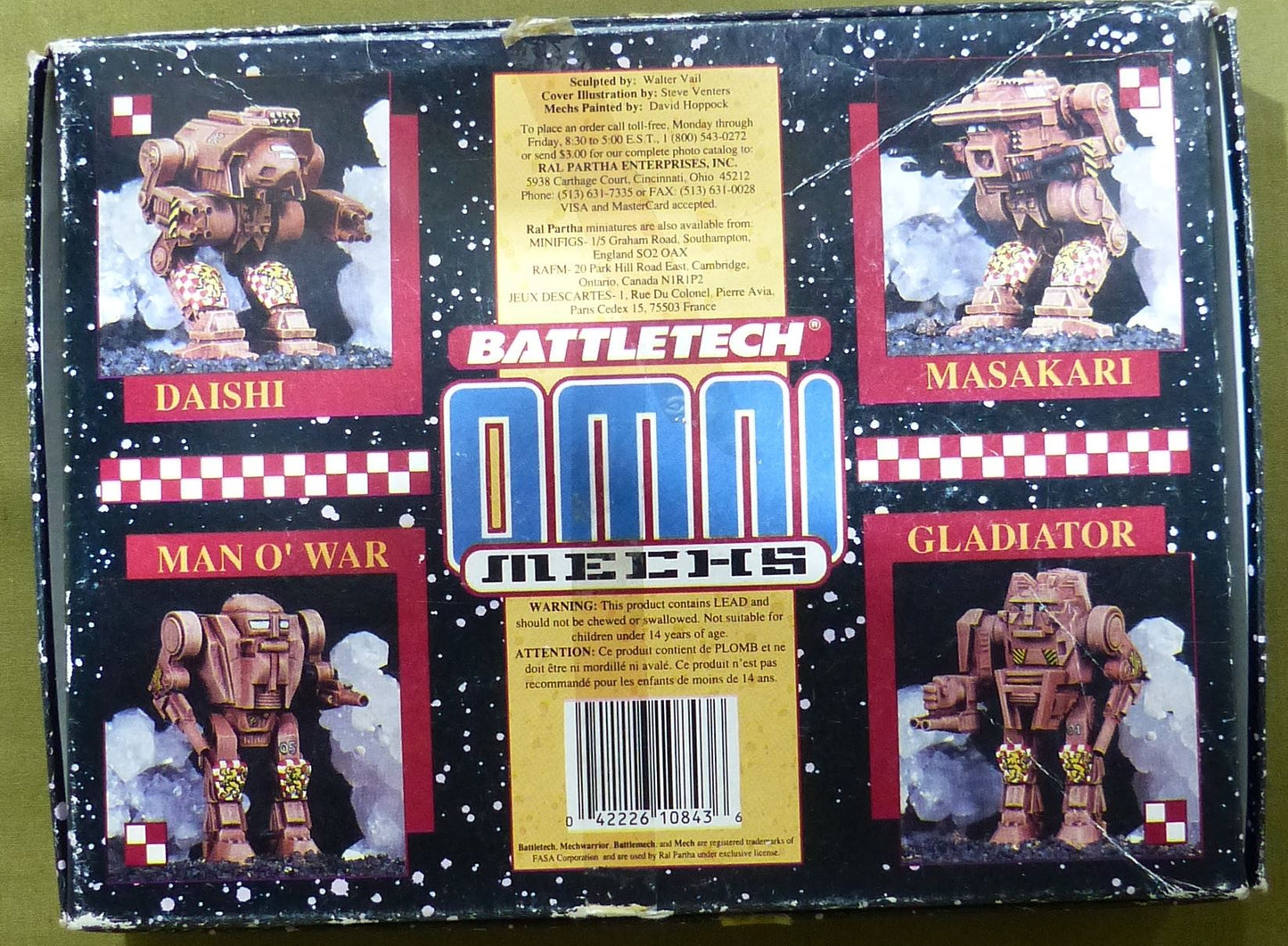 Ral Partha Battletech Metal Mini Assault Omni Mechs #1RH