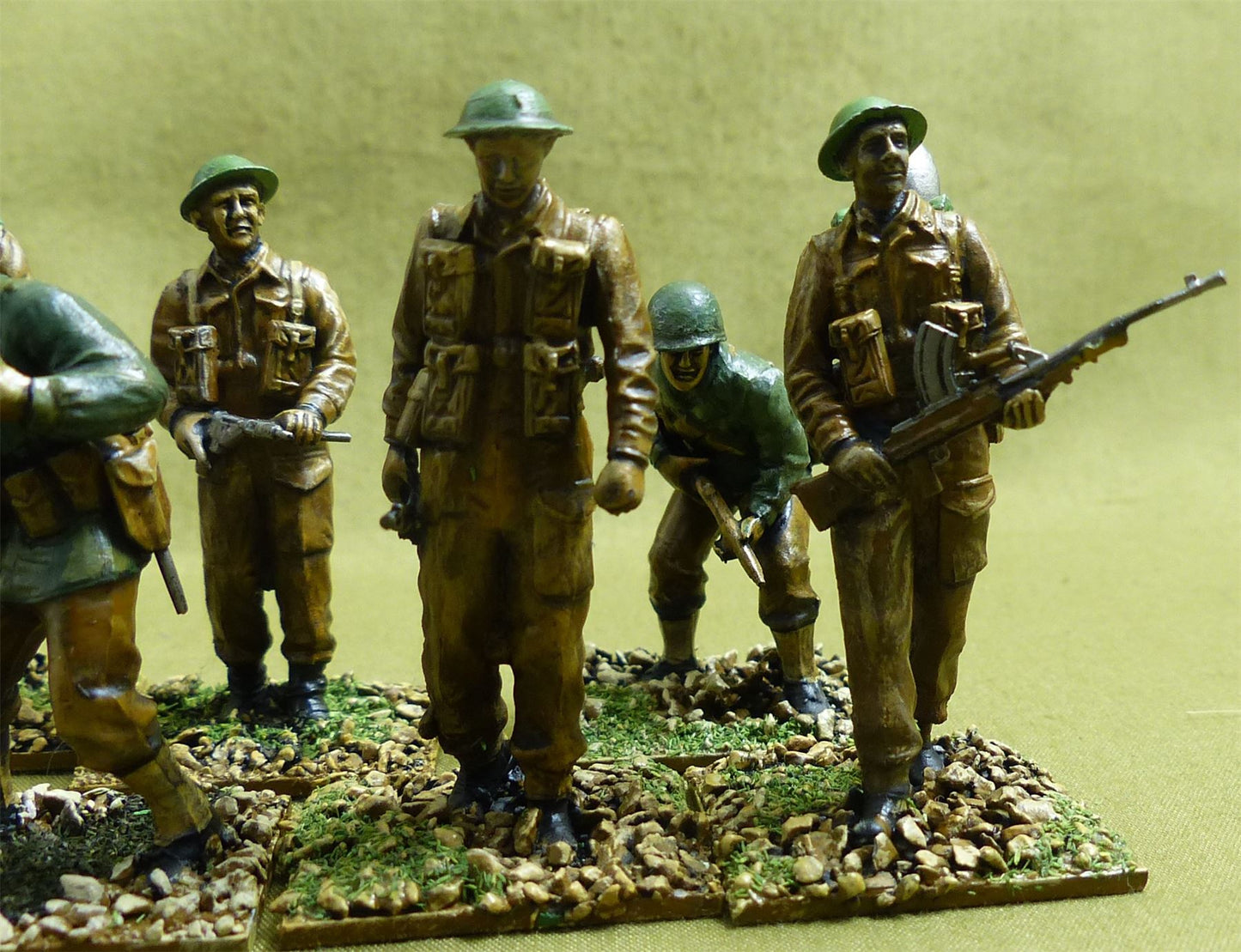 British Assault Troop painted 1/35 scale - WW2 Model #179